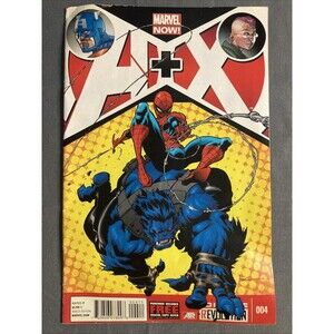 A + X No. 4 (2013) Marvel Now Comic Book • Spider-man, Beast, Captain America